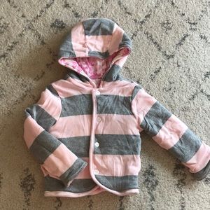 Organic cotton reversible hoodie